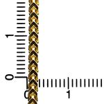 14K YELLOW Gold SOLID FRANCO Chain - 22 Inches Long 2.5MM Wide 4