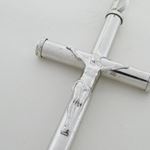 Jesus cut crucifix cross pendant SB30 83mm tall and 41mm wide 2