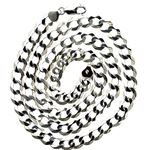 10K WHITE Gold SOLID ITALY CUBAN Chain - 24 Inches Long 8MM Wide 2