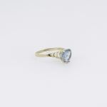 10k Yellow Gold Syntetic blue gemstone ring ajr50 Size: 7.25 4