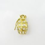 Mens 10k Yellow gold Yellow gold small hand grenade charm EGP13 4