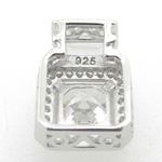 Ladies .925 Italian Sterling Silver square pendant Length - 14mm Width - 11mm 4