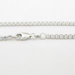Womens Sterling silver White single row cz bracelet 2