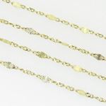 10K Yellow Gold fancy chain GC24 2