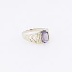 10k Yellow Gold Syntetic purple gemstone ring ajr21 Size: 2.25 4