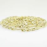 10K Yellow Gold diamond cut figaro chain GC101 2