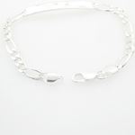 Figaro Link ID Bracelet Necklace Length - 7 inches Width - 5.5mm 4