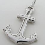 Anchor silver pendant SB56 30mm tall and 17mm wide 2