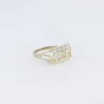 10k Yellow Gold Syntetic white mother gemstone ring ajr20 Size: 7.5 4