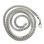 10K WHITE Gold HOLLOW FRANCO Chain - 24 Inches Long 4.5MM Wide 2
