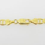 Mens 10k Yellow Gold figaro cuban mariner link bracelet AGMBRP37 8.5 inches long and 7mm wide 4