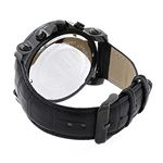 Luxurman Escalade Mens Black Real Diamond 3ct Large Watch MOP Dial Chronograph 2