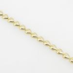 Women 10k Yellow Gold link vintage style bracelet 7.25 inches long and 7mm wide 4