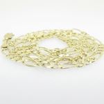 10K Yellow Gold figaro open link chain GC92 2