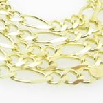 Mens Yellow-Gold Figaro Link Chain Length - 22 inches Width - 3.5mm 2