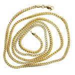 14K Diamond Cut Gold HOLLOW FRANCO Chain - 32 Inches Long 2.9MM Wide 2