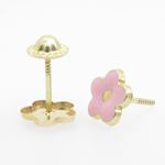 "14K Gold Earrings heart star flower dolphin penguin for Childeren