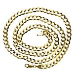 10K YELLOW Gold SOLID ITALY CUBAN Chain - 28 Inches Long 7.2MM Wide 2