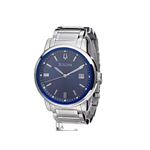 Men's Blue Dial Stainless Steel Watch (Blue)-2