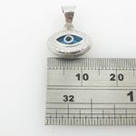 womens bp147 kabbalah evil eye .925 Sterling Silver good luck charm pendant 4