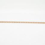 Womens Sterling silver Pink single row cz bracelet 4