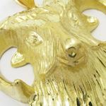 Mens 10k Yellow gold Goat head charm EGP3 2