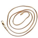 14K ROSE Gold SOLID FRANCO Chain - 18 Inches Long 1.4MM Wide 2