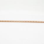 Womens Sterling silver 3 row cz pink bracelet 4