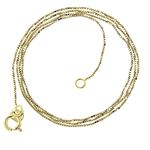 10K YELLOW Gold SOLID BOX CHAIN Necklace 0.5mm wide 22 inches long 2