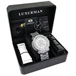Luxurman Escalade Iced Out Genuine Diamond Watch with Chronograph 2ct 4