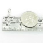 Ladies .925 Italian Sterling Silver star within star of david pendant Length - 26mm Width - 16.5mm 4