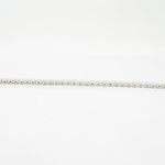 Womens Sterling silver White single row cz bracelet 4