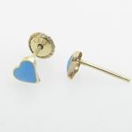 "14K Gold Earrings heart star flower dolphin penguin for Childeren