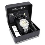 Raptor Two-Tone Mens Diamond Watch 0.25ct White Mother of Pearl by Luxurman 4
