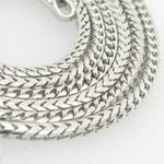 Mens White-Gold Franco Link Chain Length - 20 inches Width - 1.5mm 2