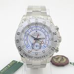 Rolex Yachtmaster II White Arabic Dial Oyster Bracelet 18k White Gold and Platinum Mens Watch 2