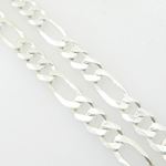 Figaro link chain Necklace Length - 30 inches Width - 6mm 4