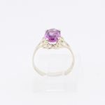 10k Yellow Gold Syntetic purple gemstone ring ajjr40 Size: 3.25 2