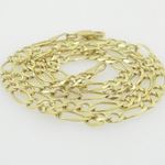 10K Yellow Gold figaro open chain GC83 2