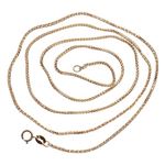 14K ROSE Gold SOLID FRANCO Chain - 22 Inches Long 1.2MM Wide 2