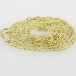 10K Yellow Gold figaro open link chain GC85 2