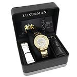 Men's Diamond Bezel Watch Yellow Gold Plated-4