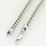 10K White Gold Franco Chain Necklace with Lobster Claw Clasp 4