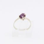 10k Yellow Gold Syntetic red gemstone ring ajjr47 Size: 2.5 2
