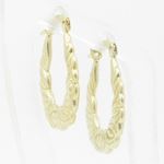 Ladies 10K Gold and .925 Italian Sterling Silver Earrings Stud Hoop Huggie Ball Fashion Dangle Swag 