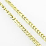 Mens Yellow-Gold Franco Link Chain Length - 16 inches Width - 1.5mm 4