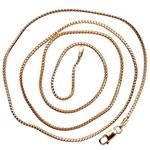 14K ROSE Gold SOLID FRANCO Chain - 20 Inches Long 1.1MM Wide 2