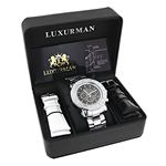 Oversized Escalade Mens Diamond Watch 0.25ct Black MOP Chronograph by Luxurman 4