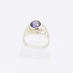 10k Yellow Gold Syntetic purple gemstone ring ajjr94 Size: 2 2