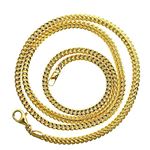 10K YELLOW Gold HOLLOW FRANCO Chain - 22 Inches Long 3MM Wide 2